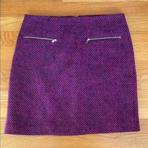 LOFT Purple Mini Pencil Skirt for Work - Picture 1 of 4
